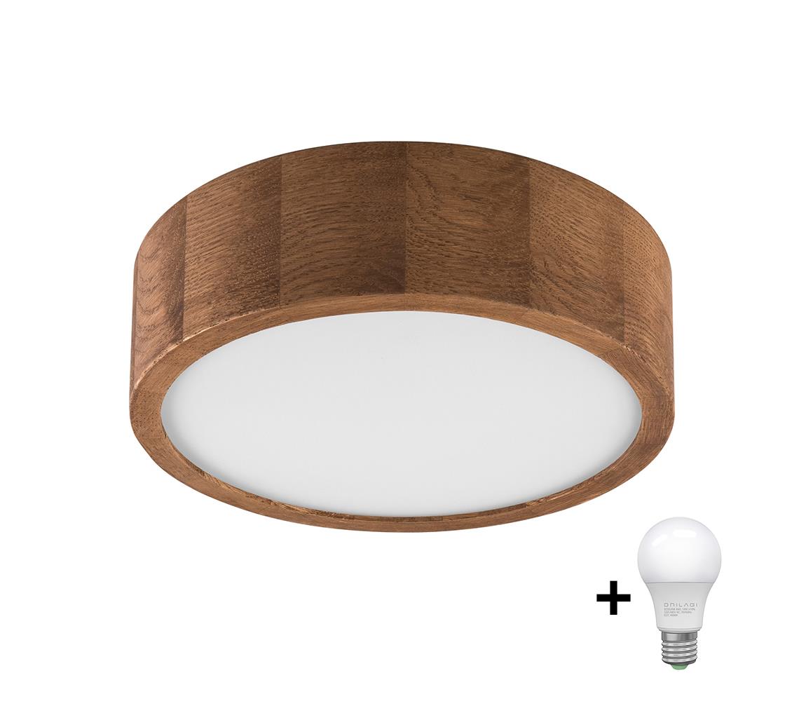 Brilagi Brilagi - LED Stropné svietidlo CARVALHO 1xE27/60W/230V dub pr. 27 cm