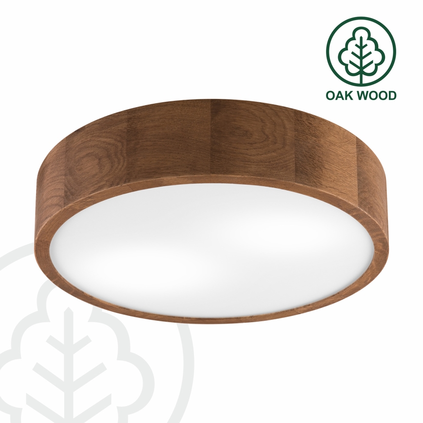 Brilagi - LED stropné svietidlo CARVALHO 2xE27/15W/230V dub/čerešňa pr. 37 cm