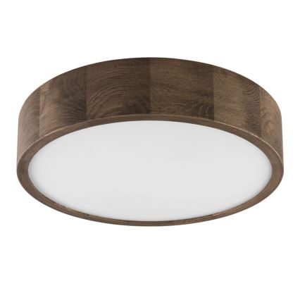 Brilagi - LED stropné svietidlo CARVALHO 2xE27/15W/230V dub/orech pr. 37 cm