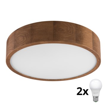 Brilagi - LED Stropné svietidlo CARVALHO 2xE27/60W/230V dub čerešňa pr. 37 cm