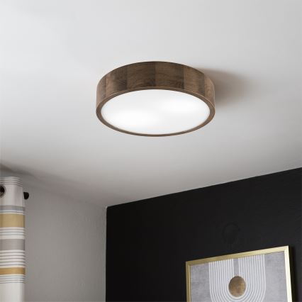 Brilagi - LED Stropné svietidlo CARVALHO 2xE27/60W/230V dub pr. 37 cm