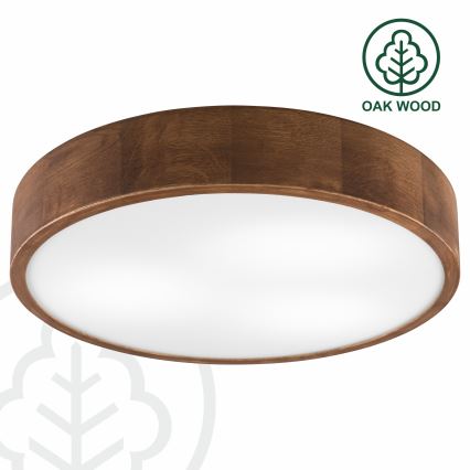 Brilagi - LED stropné svietidlo CARVALHO 3xE27/15W/230V, dub/čerešňa, priemer 47 cm