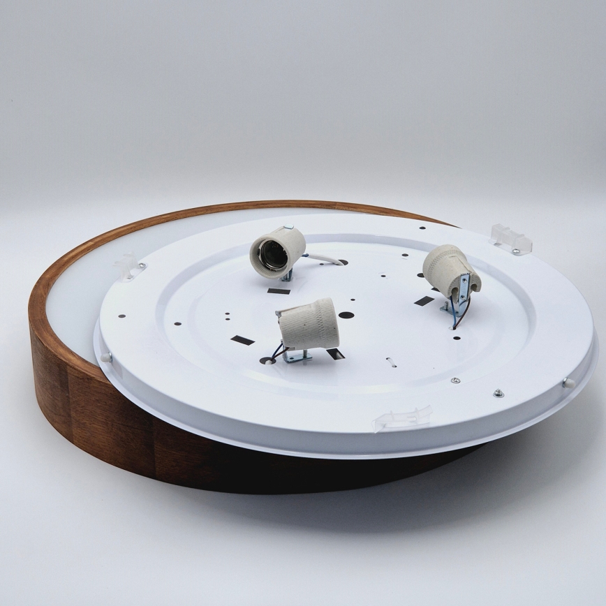 Brilagi - LED stropné svietidlo CARVALHO 3xE27/15W/230V, dub/čerešňa, priemer 47 cm