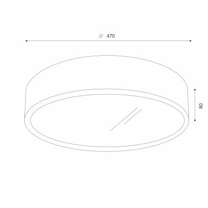 Brilagi - LED stropné svietidlo CARVALHO 3xE27/15W/230V, dub/čerešňa, priemer 47 cm