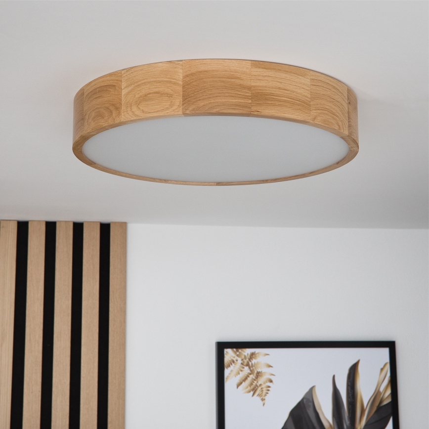 Brilagi - LED stropné svietidlo CARVALHO 3xE27/15W/230V dub pr. 47,5 cm