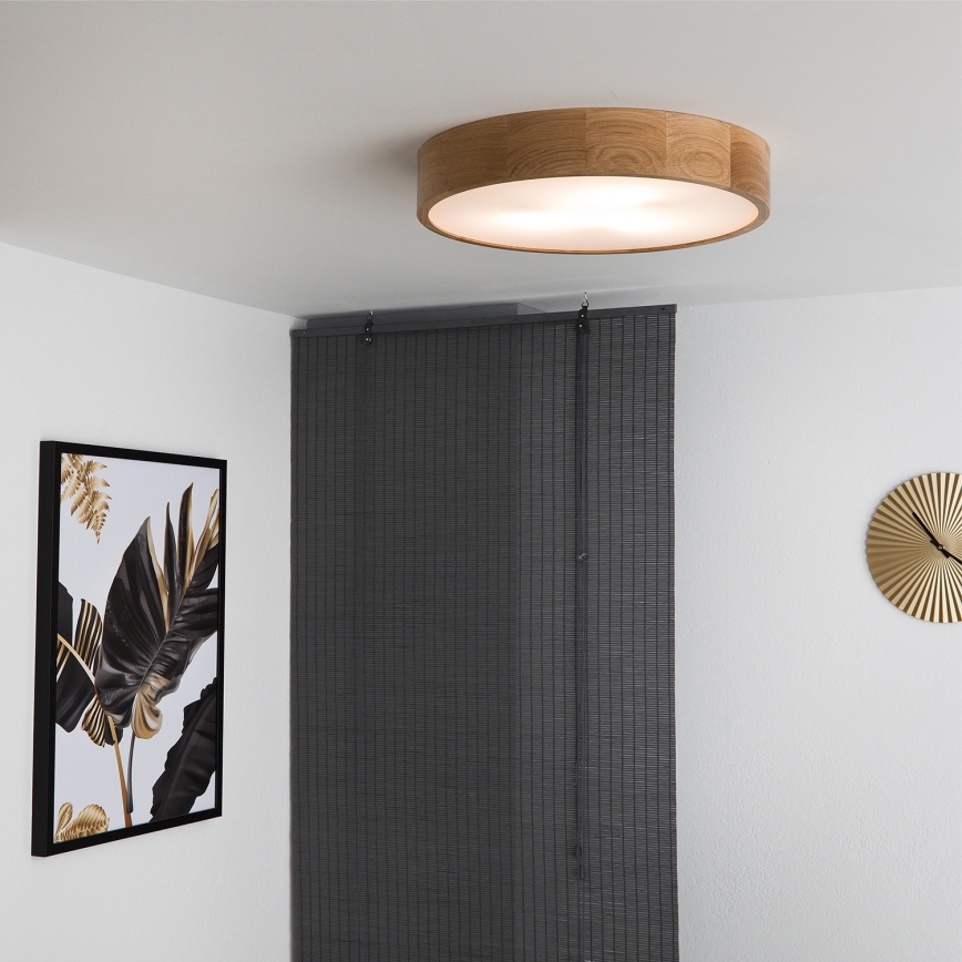 Brilagi - LED stropné svietidlo CARVALHO 3xE27/15W/230V dub pr. 47,5 cm