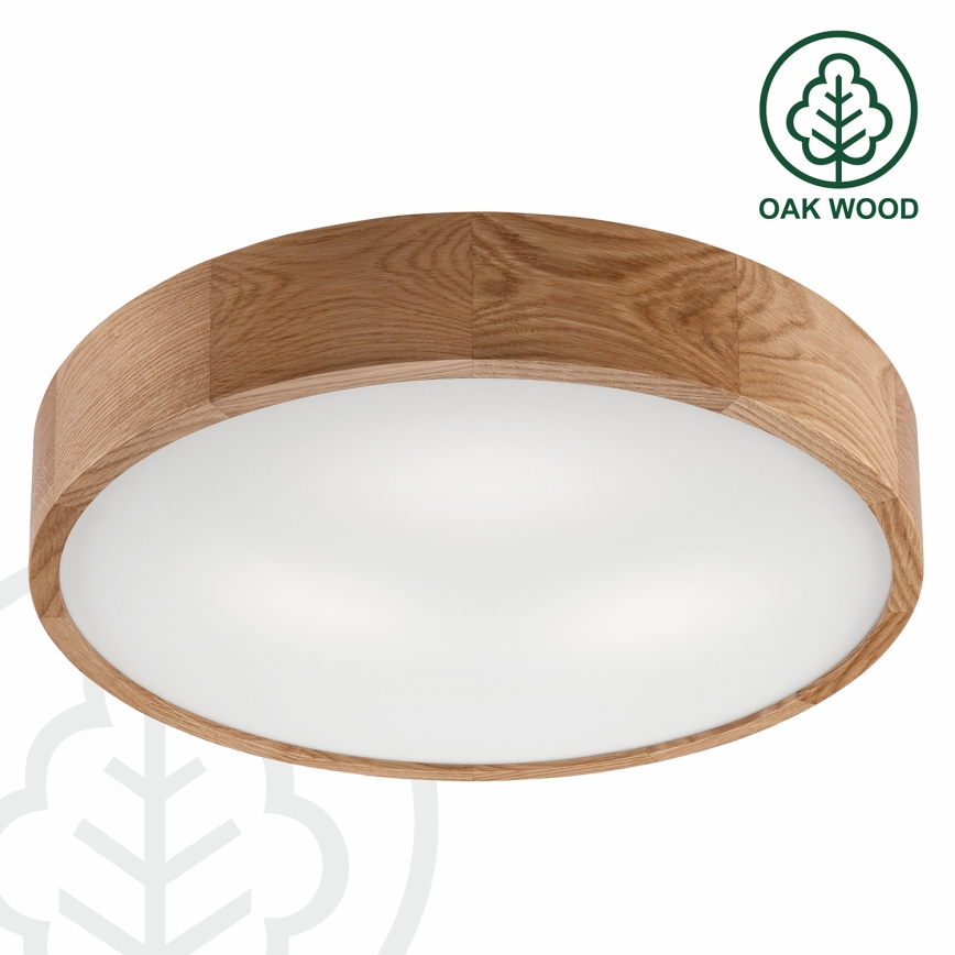Brilagi - LED stropné svietidlo CARVALHO 3xE27/15W/230V dub pr. 47,5 cm