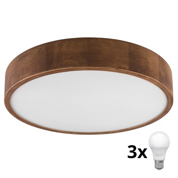 Brilagi - LED Stropné svietidlo CARVALHO 3xE27/60W/230V dub čerešňa pr. 47 cm