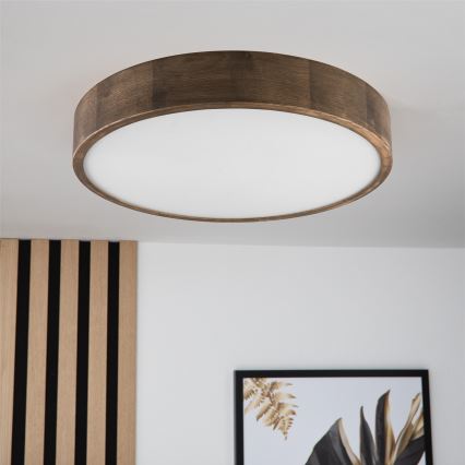 Brilagi - LED Stropné svietidlo CARVALHO 3xE27/60W/230V dub pr. 47 cm