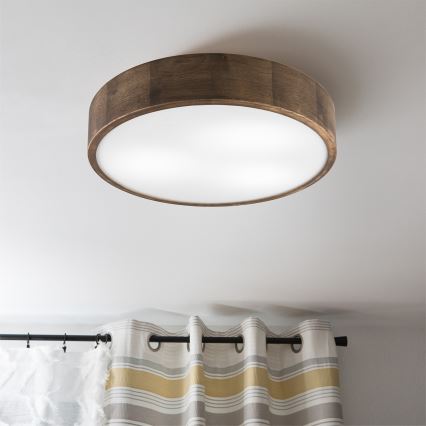 Brilagi - LED Stropné svietidlo CARVALHO 3xE27/60W/230V dub pr. 47 cm