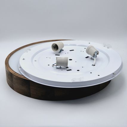 Brilagi - LED Stropné svietidlo CARVALHO 3xE27/60W/230V dub pr. 47 cm
