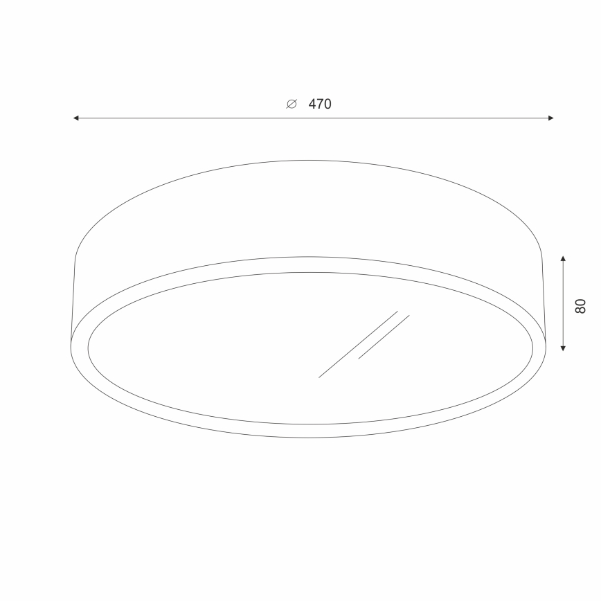 Brilagi - LED Stropné svietidlo CARVALHO 3xE27/60W/230V dub pr. 47 cm