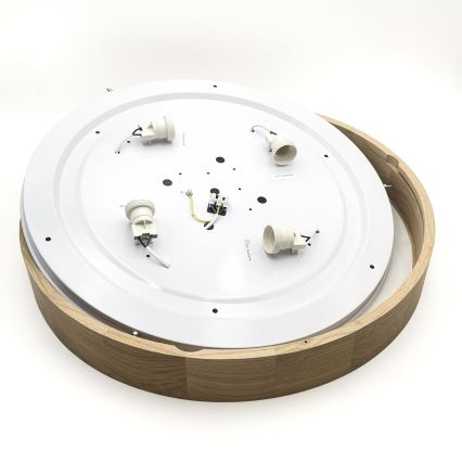 Brilagi - LED stropné svietidlo CARVALHO 4xE27/60W/230V dub pr. 57,5 cm