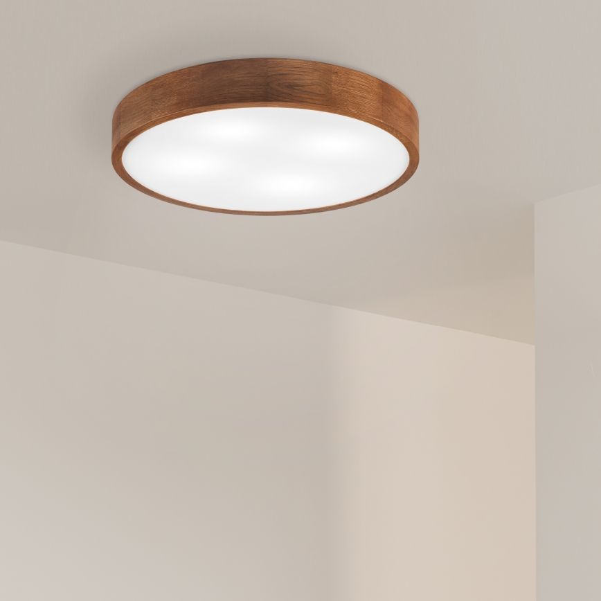 Brilagi - LED Stropné svietidlo CARVALHO 4xE27/60W/230V dub třešeň pr. 57,5 cm