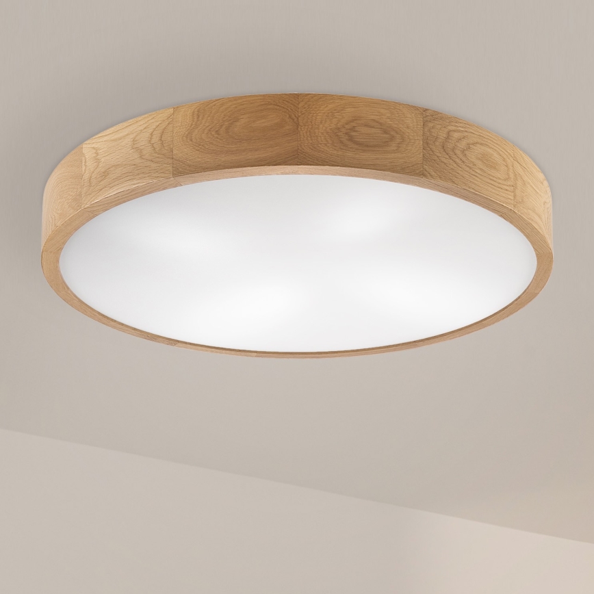 Brilagi - LED Stropné svietidlo CARVALHO 4xE27/60W/230V dub ø 57,5 cm