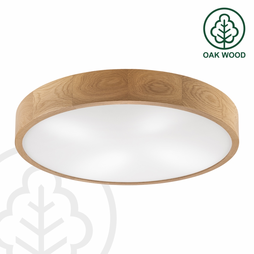 Brilagi - LED Stropné svietidlo CARVALHO 4xE27/60W/230V dub ø 57,5 cm