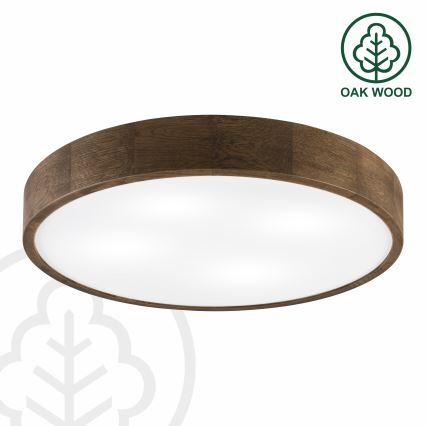 Brilagi - LED Stropné svietidlo CARVALHO 4xE27/60W/230V orech Ø 57,5 cm