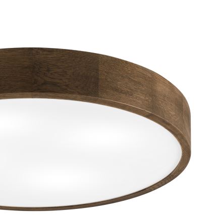 Brilagi - LED Stropné svietidlo CARVALHO 4xE27/60W/230V orech Ø 57,5 cm