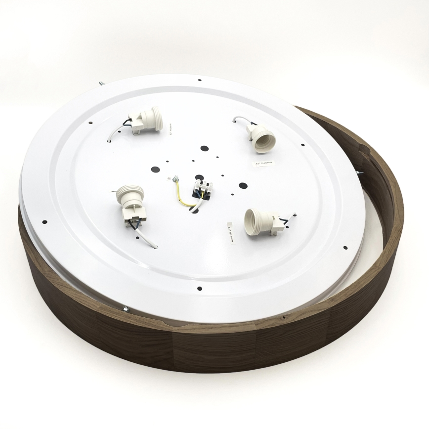 Brilagi - LED Stropné svietidlo CARVALHO 4xE27/60W/230V orech Ø 57,5 cm