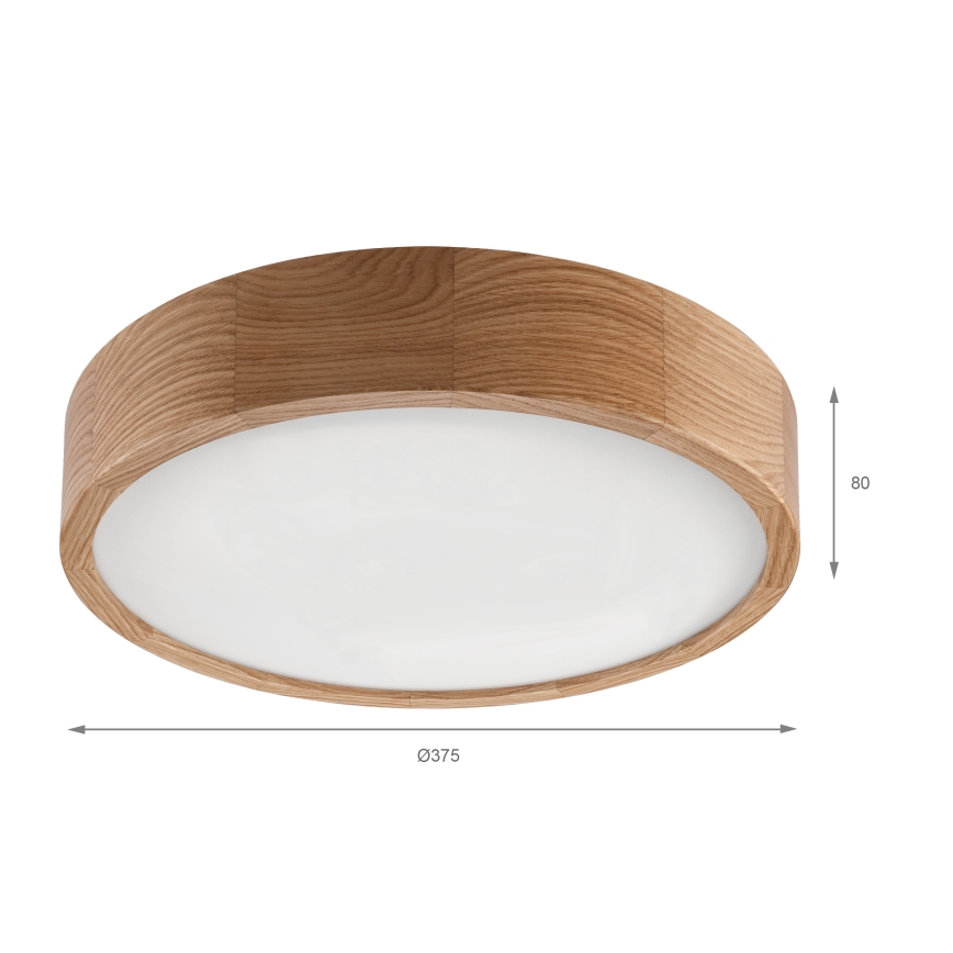 Brilagi - LED stropné svietidlo CARVALHO LED/36W/230V dub, priemer 37,5 cm
