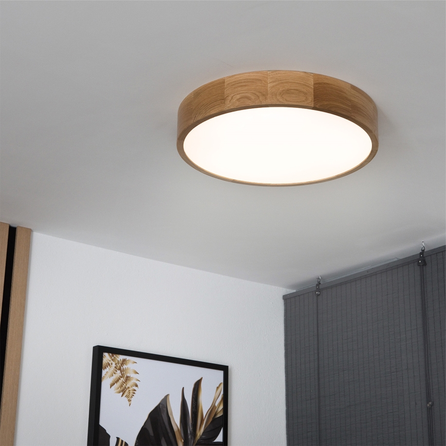 Brilagi - LED stropné svietidlo CARVALHO LED/36W/230V, dubové, pr. 47,5 cm