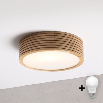 Brilagi - LED stropné svietidlo CARVALHO MODERN 1xE27/60W/230V pr. 27,5 cm dub