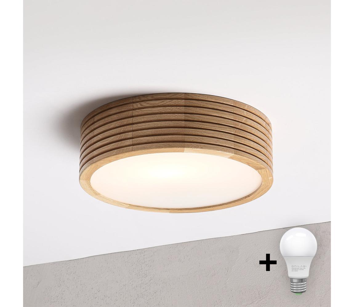 Brilagi - LED stropné svietidlo CARVALHO MODERN 1xE27/60W/230V pr. 27,5 cm dub 8590828039334