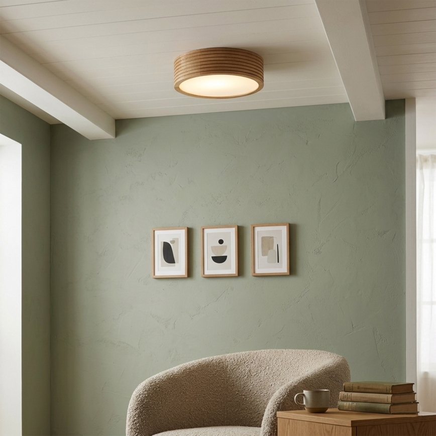 Brilagi - LED stropné svietidlo CARVALHO MODERN 1xE27/60W/230V priemer 27,5 cm dub
