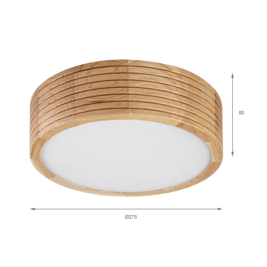 Brilagi - LED stropné svietidlo CARVALHO MODERN 1xE27/60W/230V priemer 27,5 cm dub