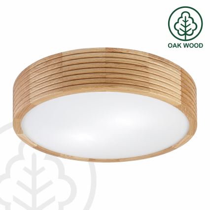 Brilagi - LED stropné svietidlo CARVALHO MODERN 2xE27/60W/230V priemer 37,5 cm dub