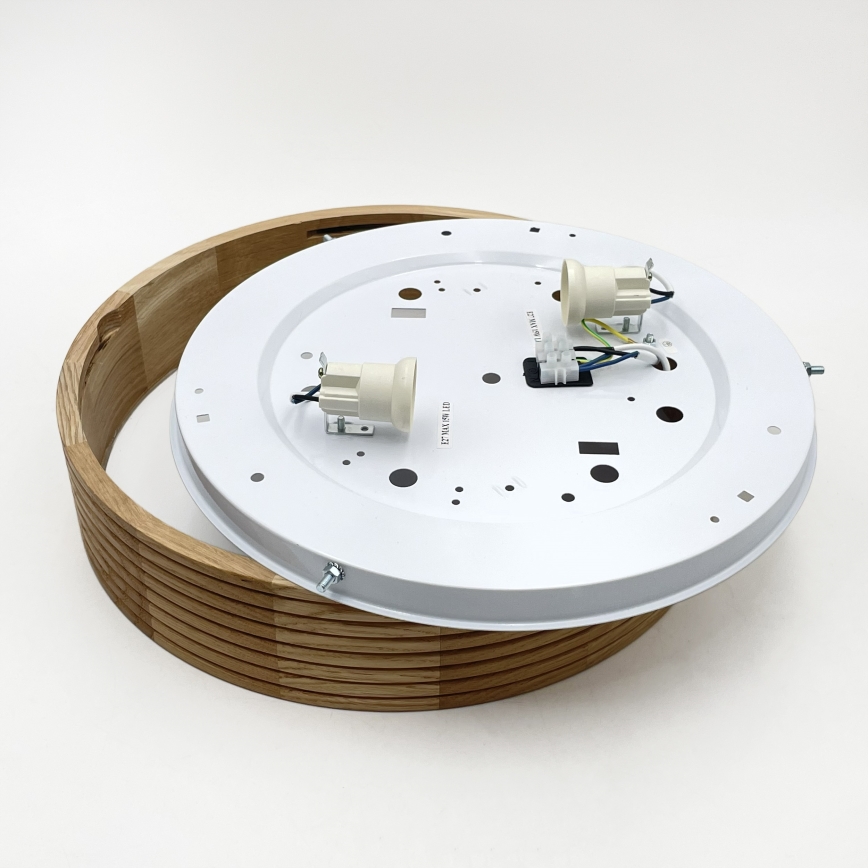 Brilagi - LED stropné svietidlo CARVALHO MODERN 2xE27/60W/230V priemer 37,5 cm dub
