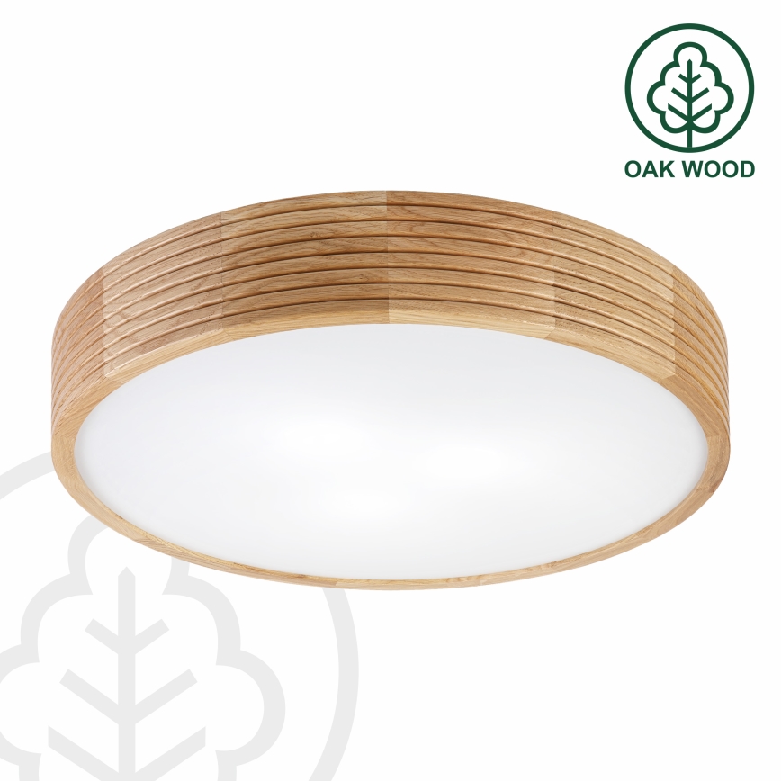 Brilagi - LED stropné svietidlo CARVALHO MODERN 3xE27/60W/230V pr. 47,5 cm dub