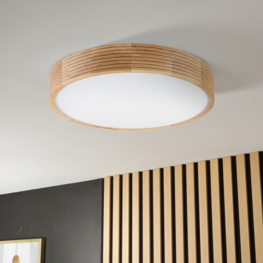 Brilagi - LED stropné svietidlo CARVALHO MODERN 3xE27/60W/230V pr. 47,5 cm dub
