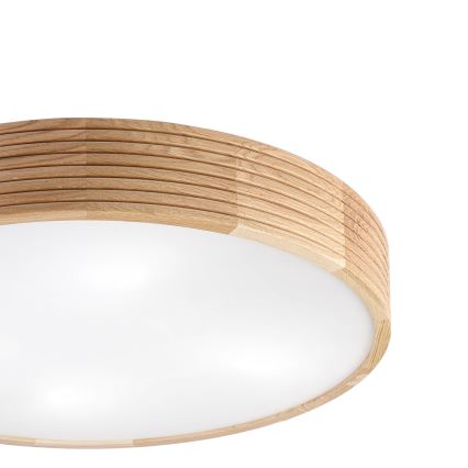 Brilagi - LED Stropné svietidlo CARVALHO MODERN 4xE27/60W/230V dub pr. 57,5 cm