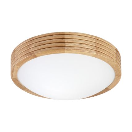 Brilagi - LED stropné svietidlo CARVALHO MODERN SLIM 1xE27/60W/230V pr. 27,5 cm dub