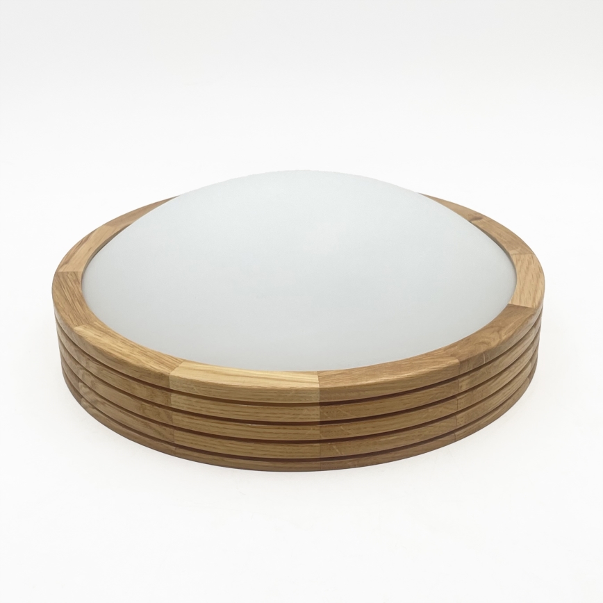 Brilagi - LED stropné svietidlo CARVALHO MODERN SLIM 1xE27/60W/230V pr. 27,5 cm dub