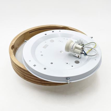 Brilagi - LED stropné svietidlo CARVALHO MODERN SLIM 1xE27/60W/230V pr. 27,5 cm dub