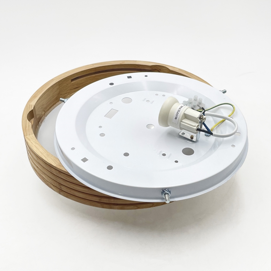 Brilagi - LED stropné svietidlo CARVALHO MODERN SLIM 1xE27/60W/230V pr. 27,5 cm dub