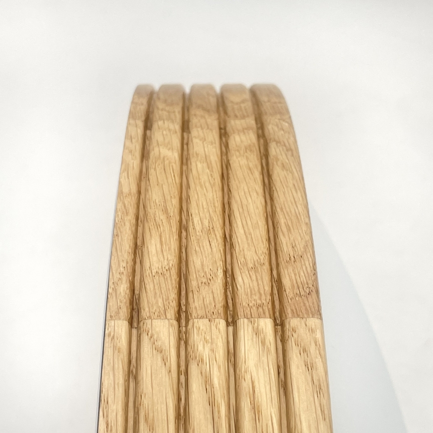 Brilagi - LED stropné svietidlo CARVALHO MODERN SLIM 1xE27/60W/230V pr. 27,5 cm dub