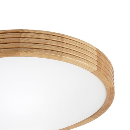Brilagi - LED stropné svietidlo CARVALHO MODERN SLIM 2xE27/60W/230V pr. 37,5 cm dub