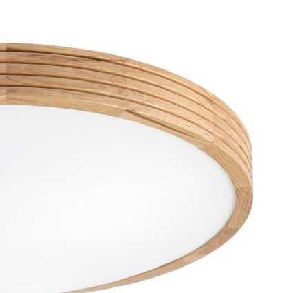 Brilagi - LED stropné svietidlo CARVALHO MODERN SLIM 3xE27/60W/230V priemer 47,5 cm dub
