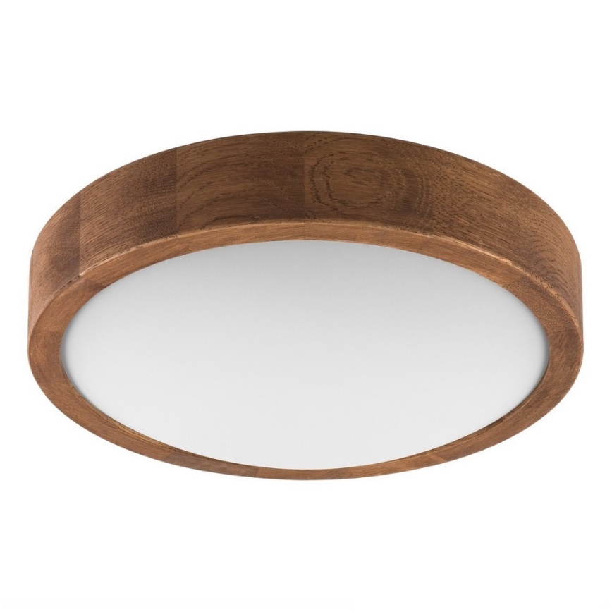 Brilagi - LED stropné svietidlo CARVALHO SLIM 1xE27/15W/230V dub/čerešňa priemer 27 cm