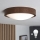 Brilagi - LED stropné svietidlo CARVALHO SLIM 1xE27/15W/230V dub orech priemer 27 cm