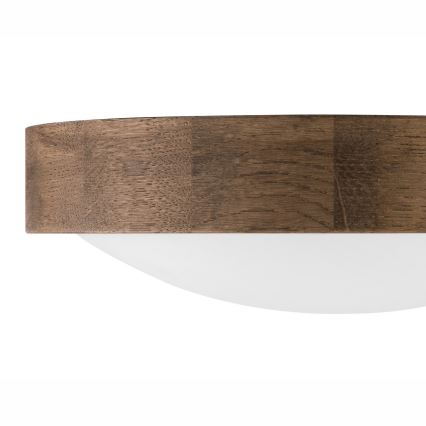 Brilagi - LED stropné svietidlo CARVALHO SLIM 1xE27/15W/230V dub orech priemer 27 cm