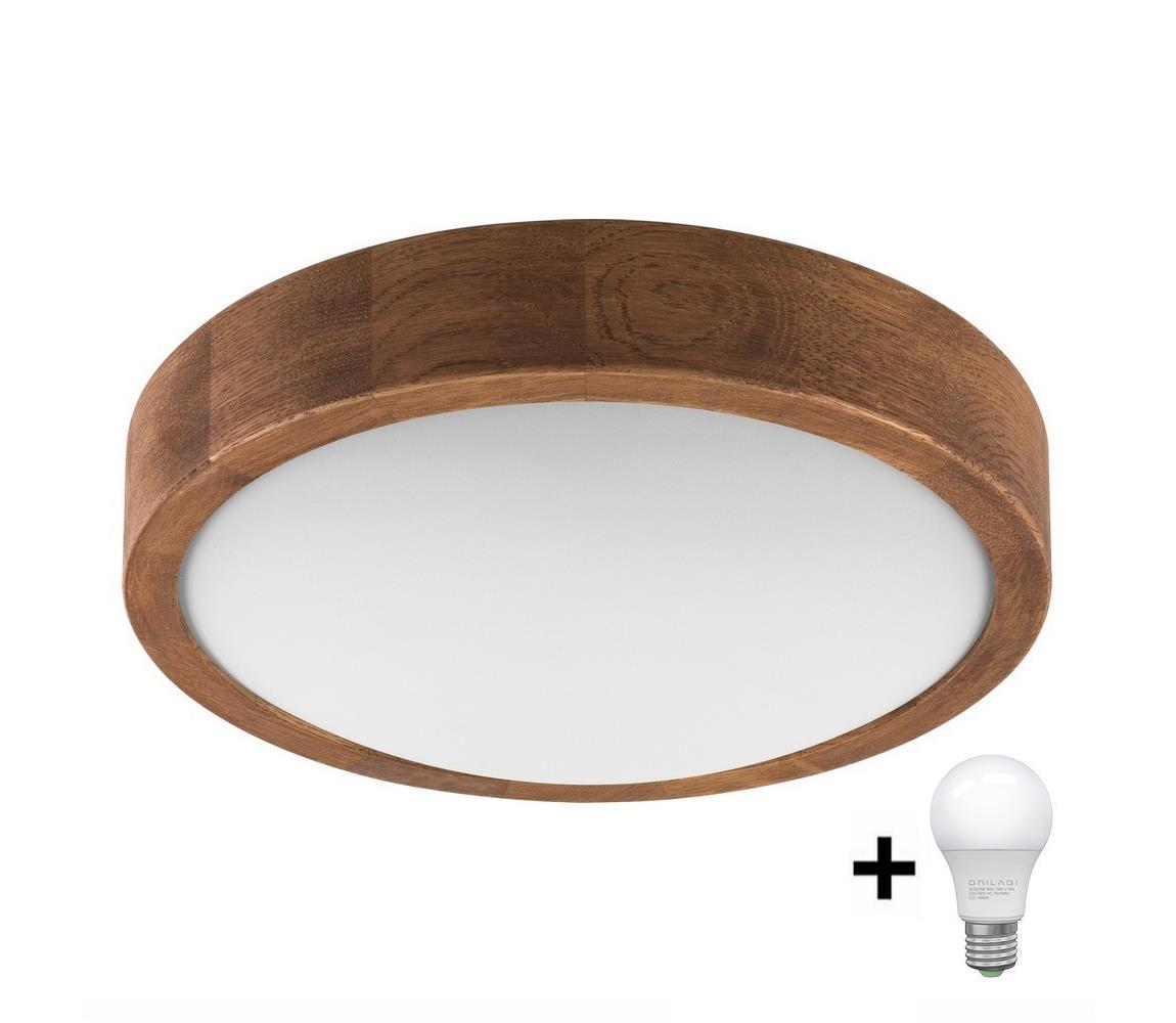 Brilagi - LED Stropné svietidlo CARVALHO SLIM 1xE27/60W/230V dub čerešňa pr. 27 cm 8590828607137