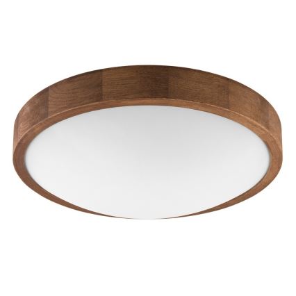 Brilagi - LED stropné svietidlo CARVALHO SLIM 2xE27/15W/230V dub čerešňa pr. 37 cm