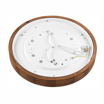 Brilagi - LED stropné svietidlo CARVALHO SLIM 2xE27/15W/230V dub čerešňa pr. 37 cm