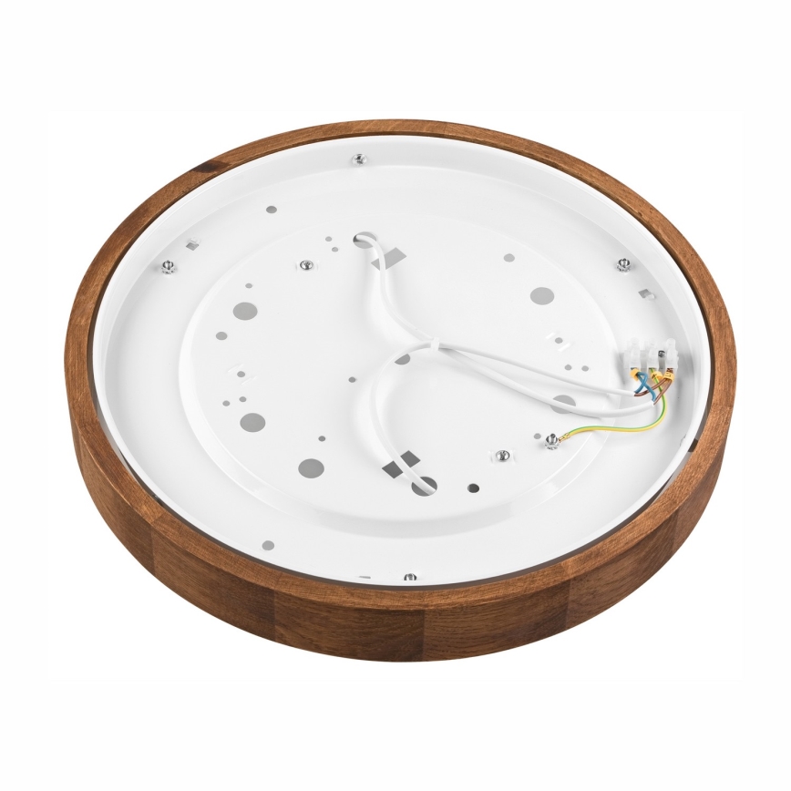 Brilagi - LED stropné svietidlo CARVALHO SLIM 2xE27/15W/230V dub čerešňa pr. 37 cm