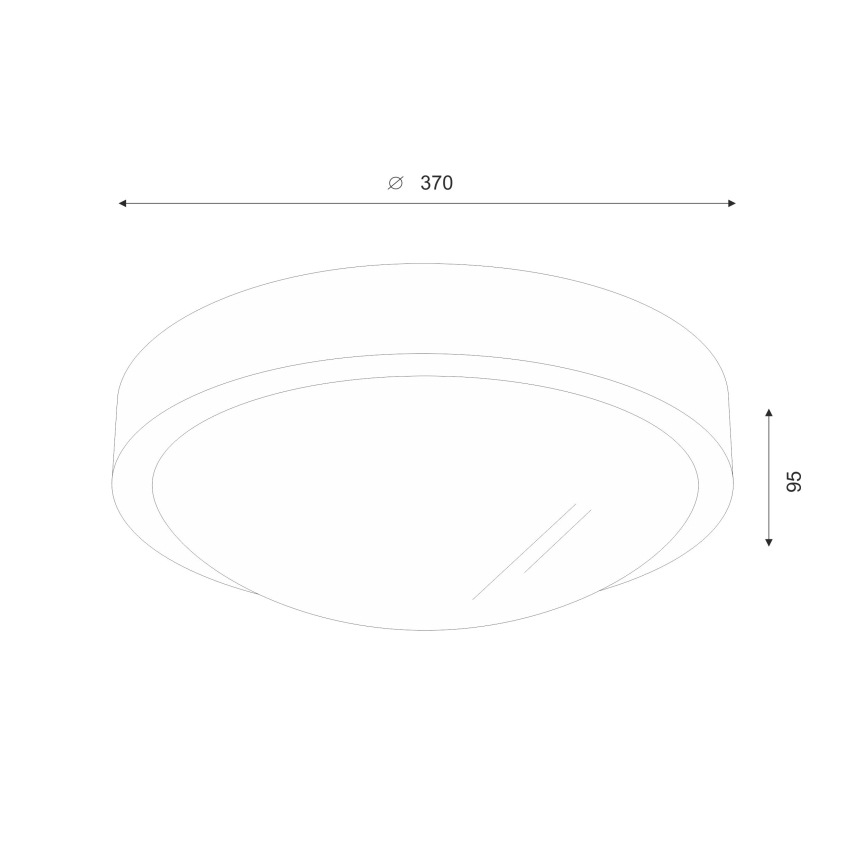 Brilagi - LED stropné svietidlo CARVALHO SLIM 2xE27/15W/230V, dub/orech, priemer 37 cm