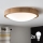 Brilagi - LED stropné svietidlo CARVALHO SLIM 2xE27/15W/230V dub, priemer 37 cm